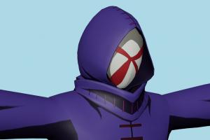 Bin Brothers Tokyo-Ghoul, anonymous, man, male, hero, people, human, xna, characters, rigged